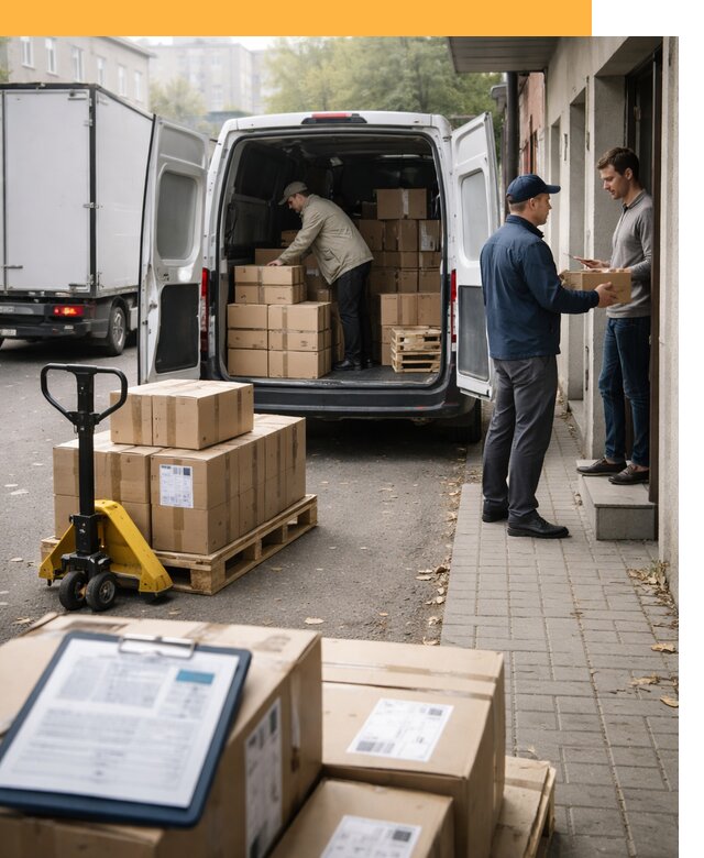 Доставка грузов от двери до двери с таможней от 46112 руб.