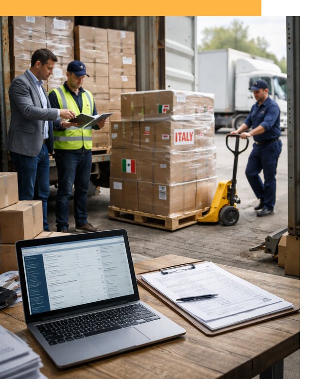 Доставка грузов из Италии: морские и авиаперевозки от 18445