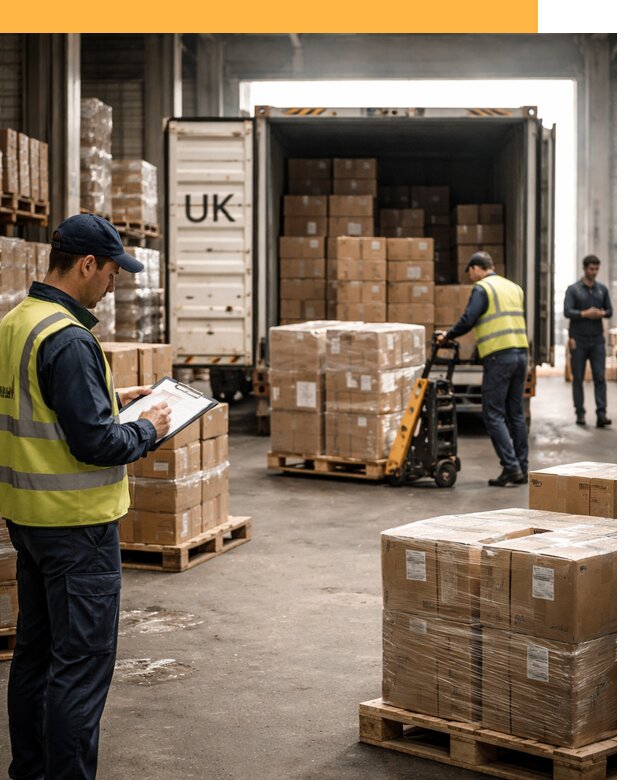 Доставка грузов из Великобритании с таможенным оформлением от 12809