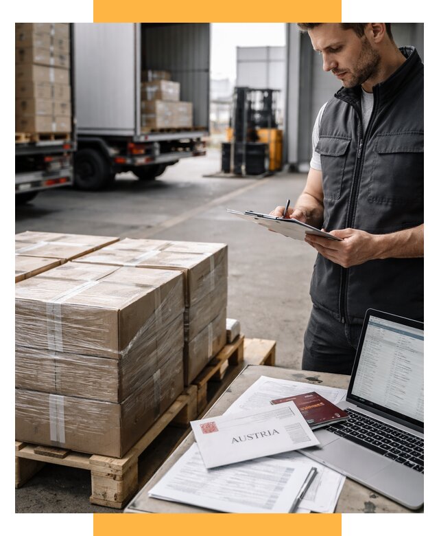 Доставка в Австрию от 66606 р. Логистика и экспорт СетСервис-Гдр