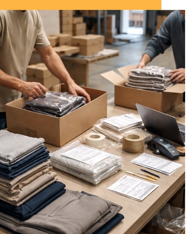 Перевозка одежды по миру от 7685 руб. с таможенным оформлением