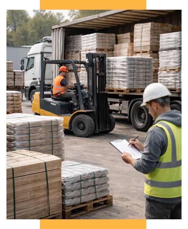 Перевозка строительных материалов от 5636 р. | СетСервис-Гдр